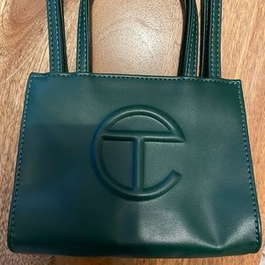 Small dark olive Telfar bag